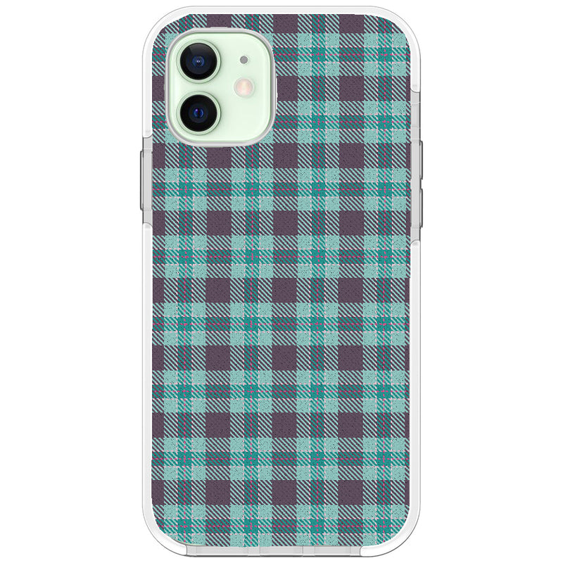 Mint Green Plaid iPhone Case