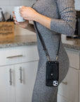 New York | Genuine Leather Crossbody iPhone Case