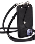 New York | Genuine Leather Crossbody iPhone Case