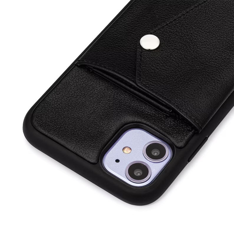New York | Genuine Leather Crossbody iPhone Case