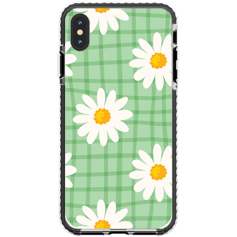 Checkered Daisy Impact iPhone Case