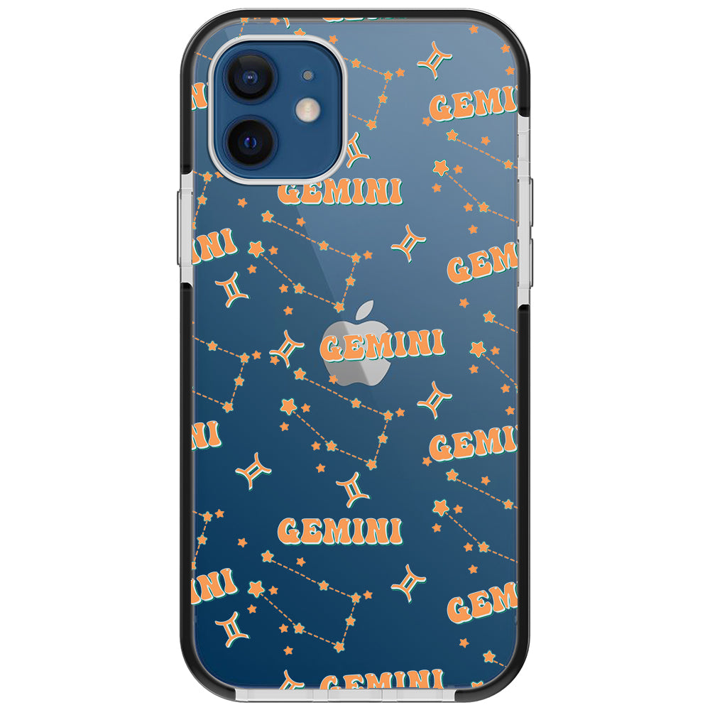 Gemini Celestial Monogram iPhone Case