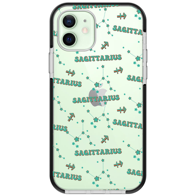 Sagittarius Celestial Monogram iPhone Case