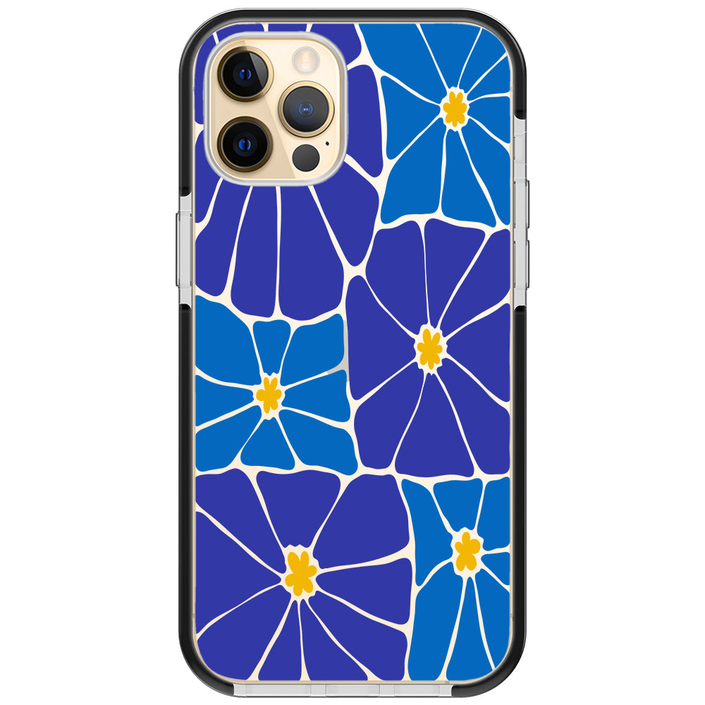 Azure Blooms iPhone Case