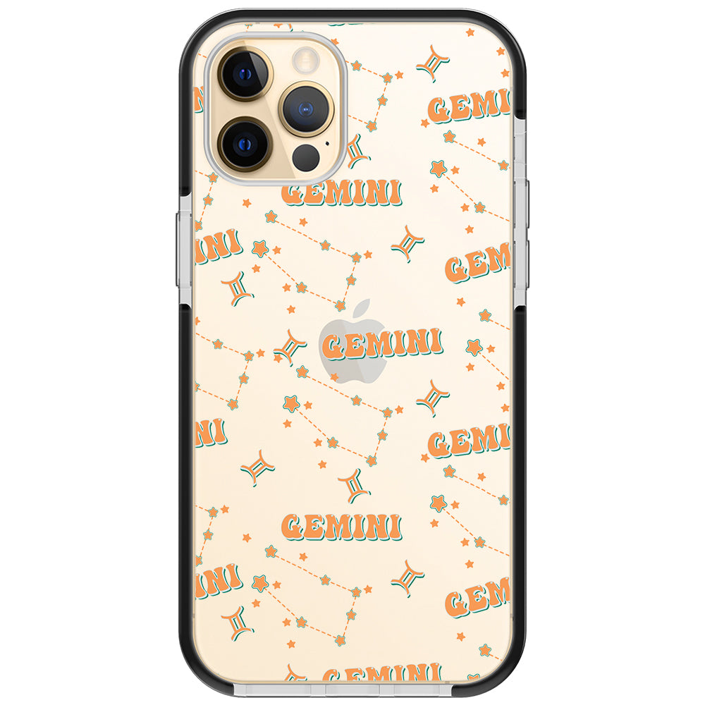 Gemini Celestial Monogram iPhone Case