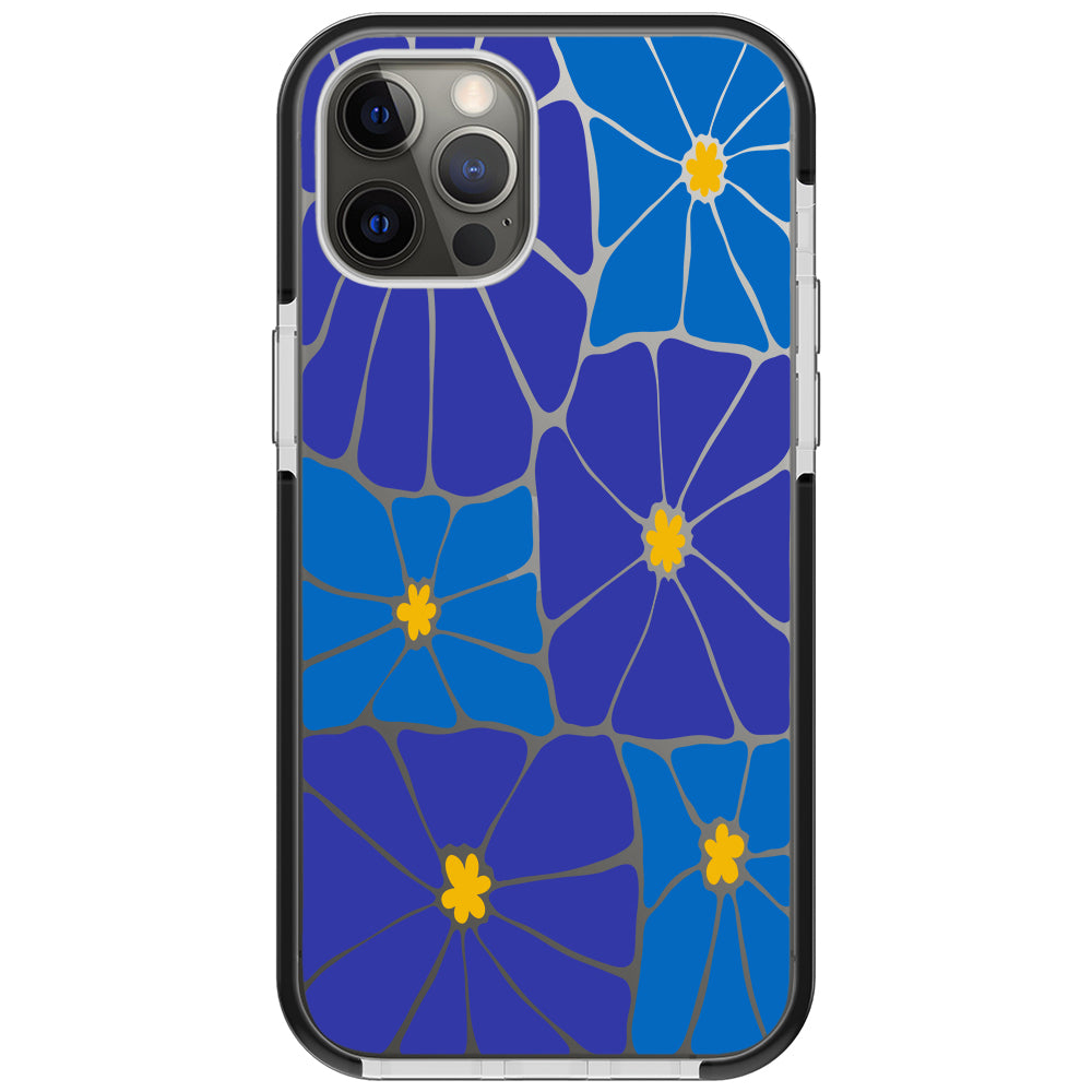 Azure Blooms iPhone Case