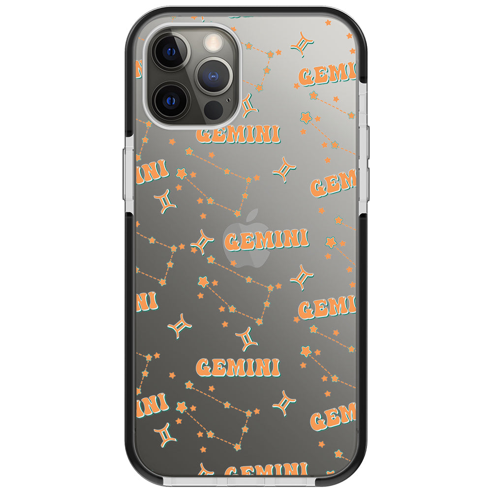 Gemini Celestial Monogram iPhone Case