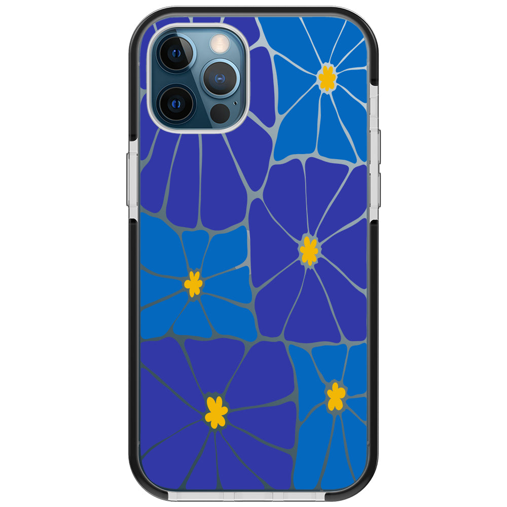 Azure Blooms iPhone Case