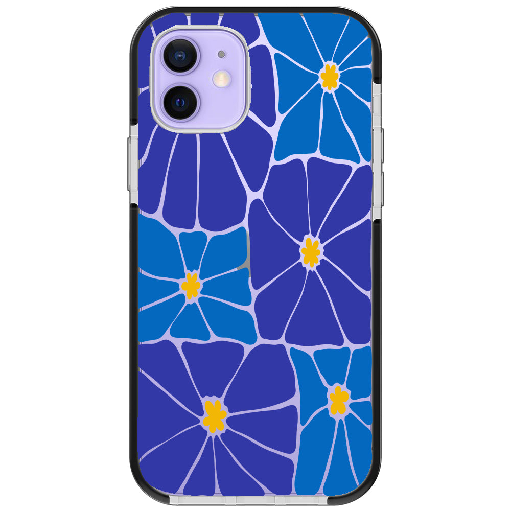 Azure Blooms iPhone Case