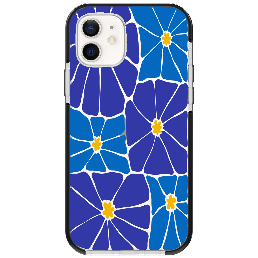 Azure Blooms iPhone Case