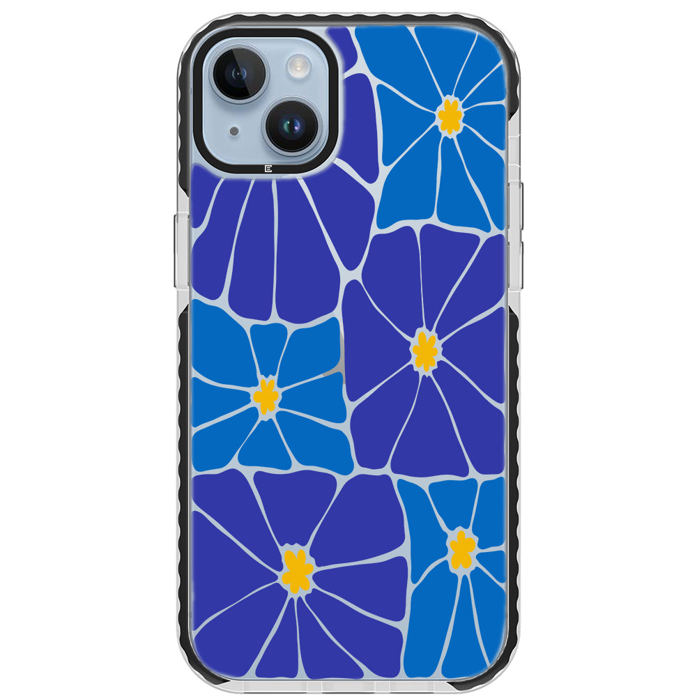 Azure Blooms iPhone Case