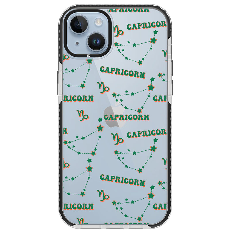 Capricorn Celestial Monogram iPhone Case