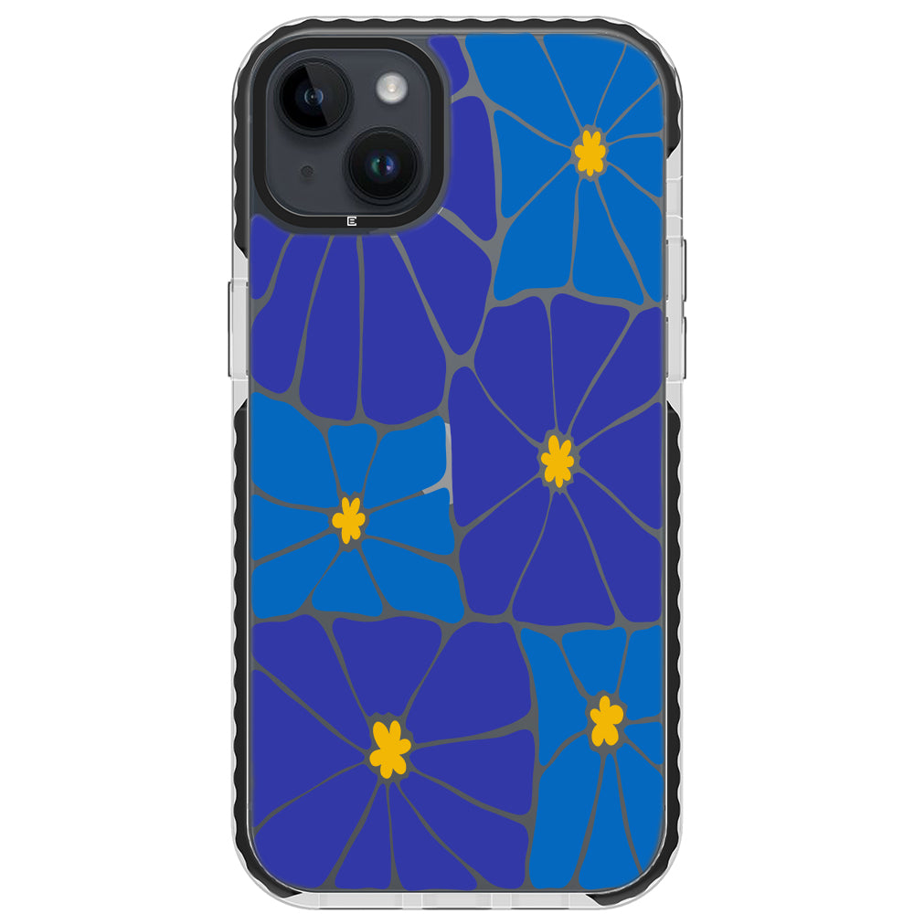 Azure Blooms iPhone Case