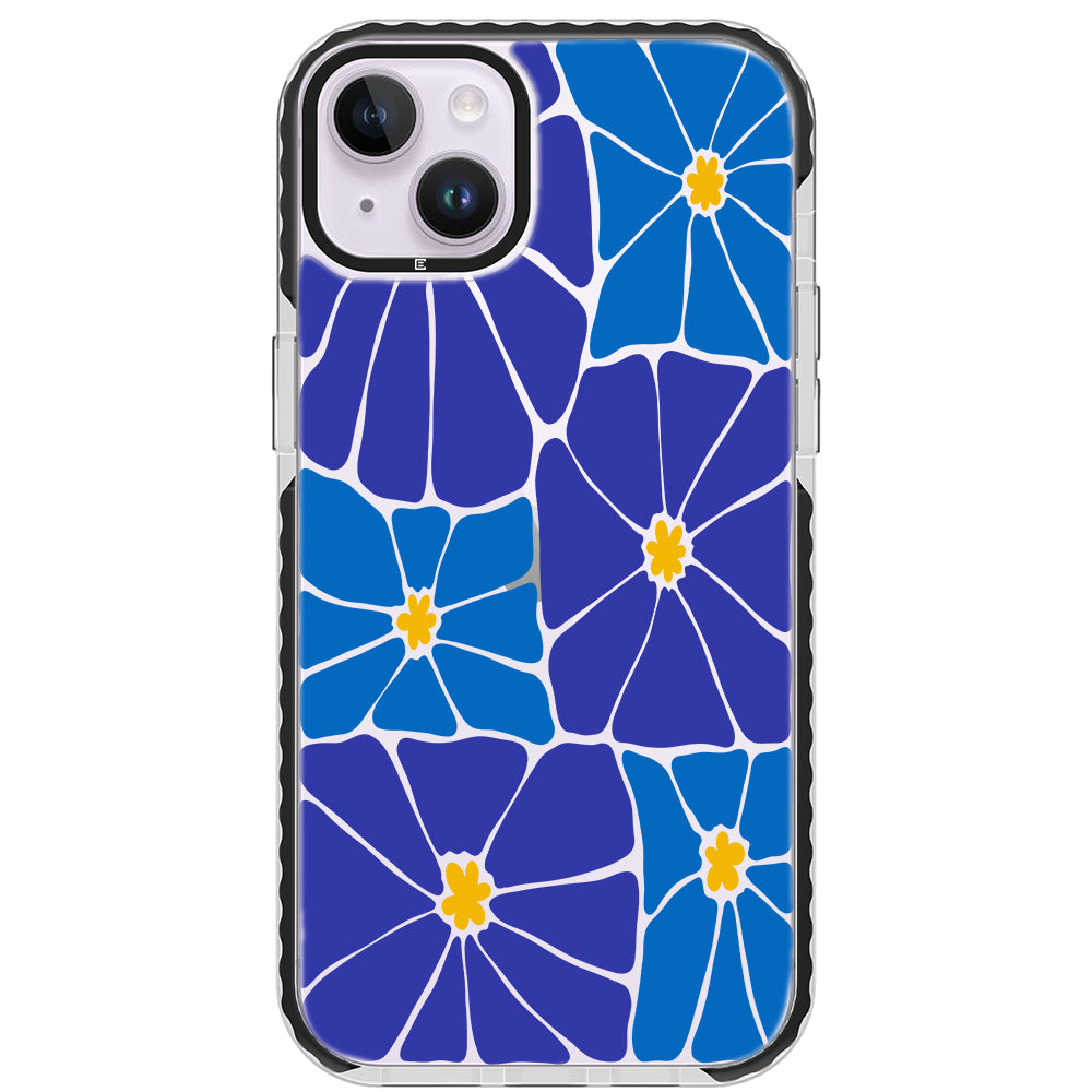 Azure Blooms iPhone Case