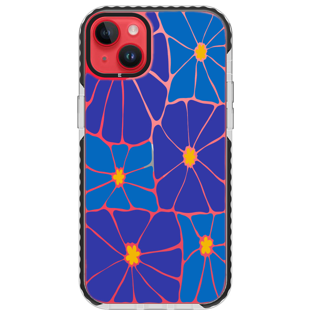 Azure Blooms iPhone Case