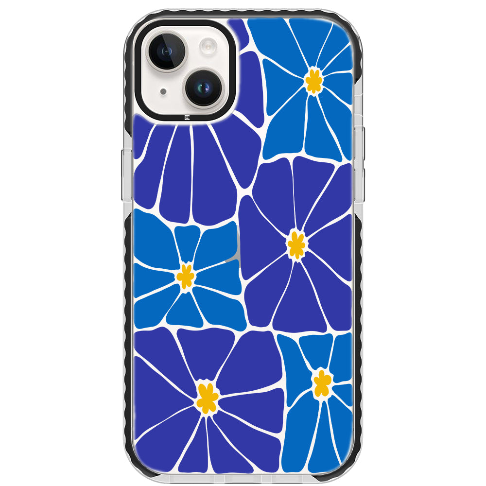 Azure Blooms iPhone Case