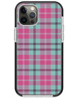 Mint Pink Plaid iPhone Case