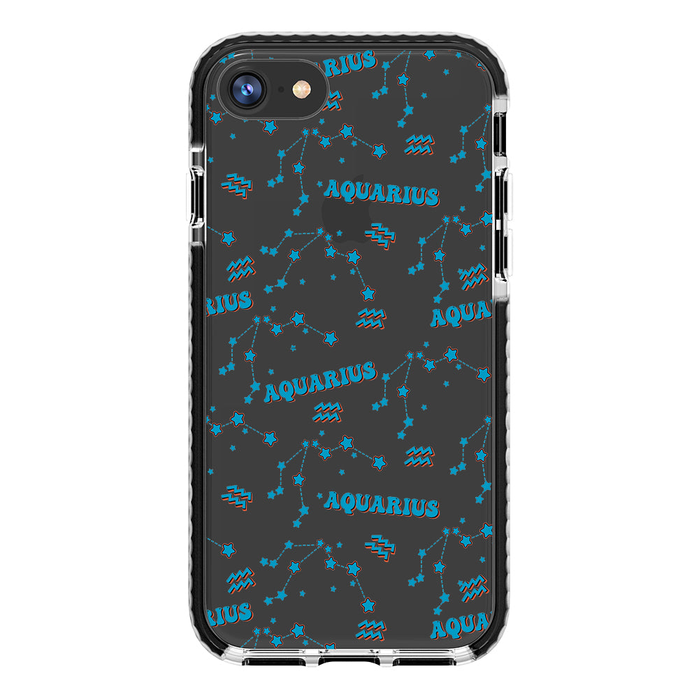 Aquarius Celestial Monogram iPhone Case