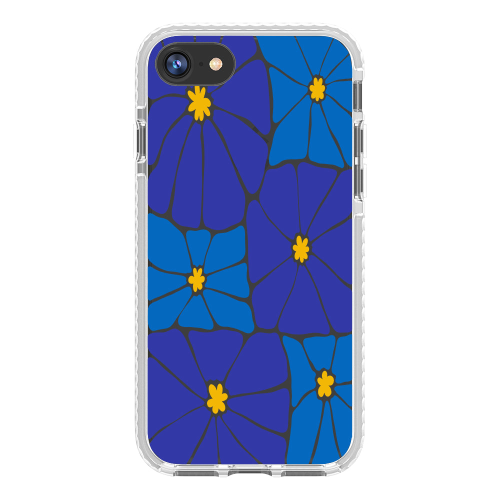 Azure Blooms iPhone Case