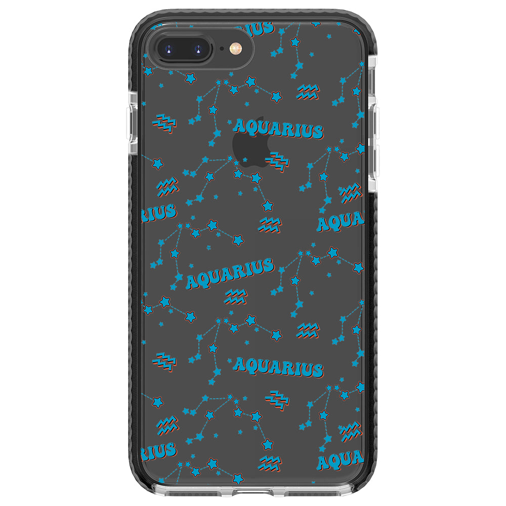 Aquarius Celestial Monogram iPhone Case