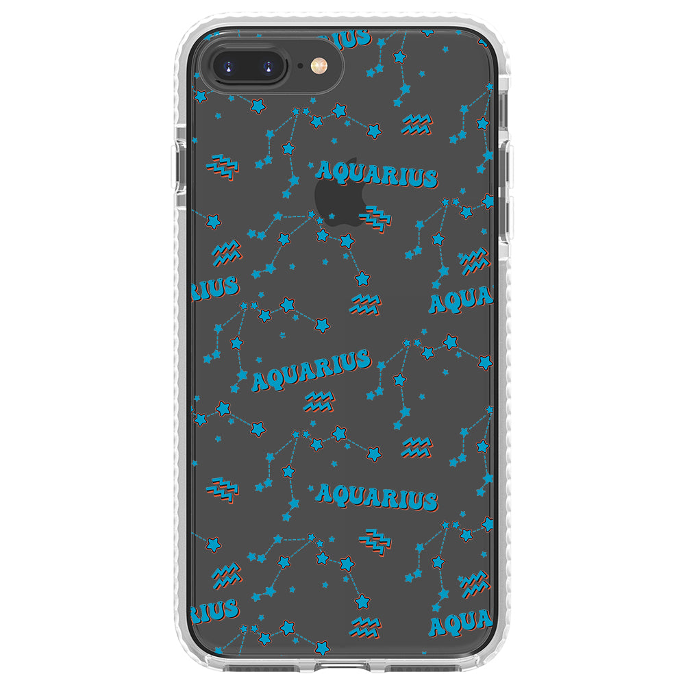 Aquarius Celestial Monogram iPhone Case