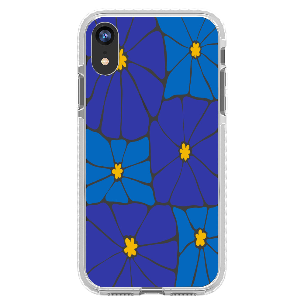 Azure Blooms iPhone Case