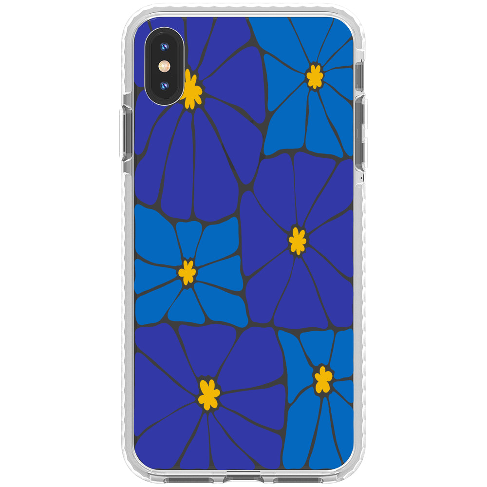 Azure Blooms iPhone Case