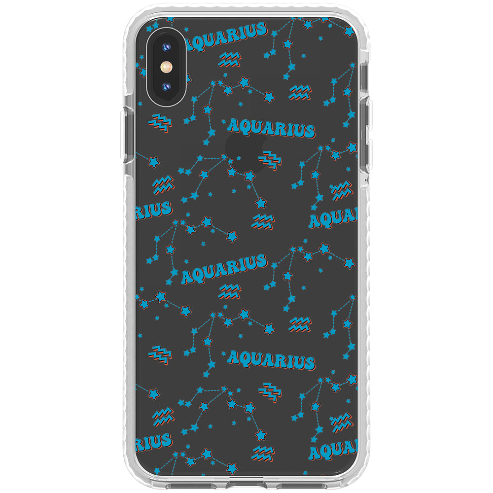 Aquarius Celestial Monogram iPhone Case