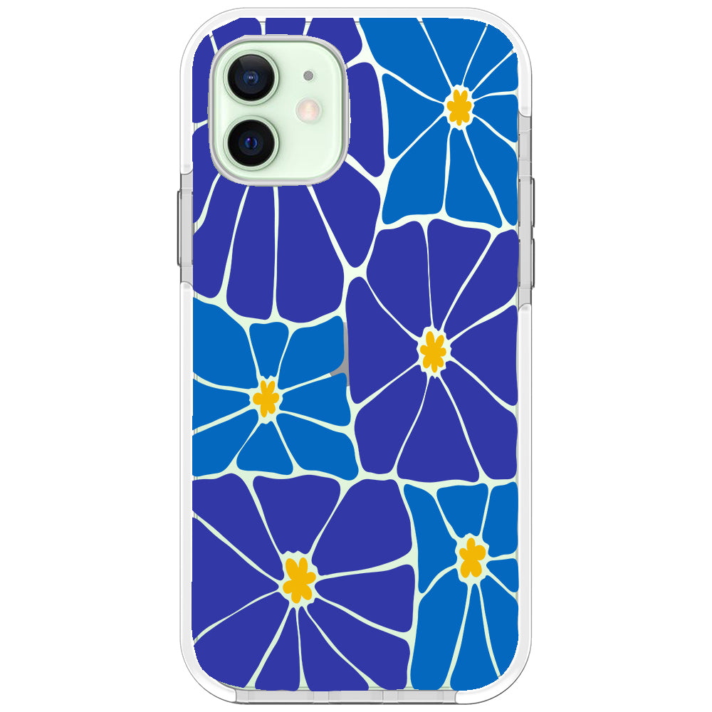 Azure Blooms iPhone Case