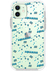 Aquarius Celestial Monogram iPhone Case