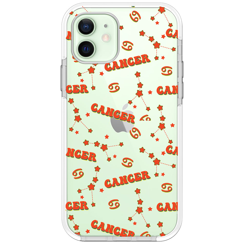 Cancer Celestial Monogram iPhone Case