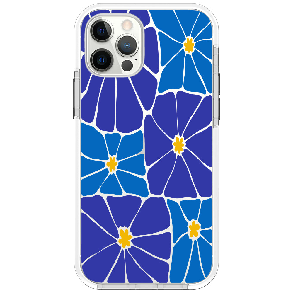 Azure Blooms iPhone Case