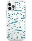 Aquarius Celestial Monogram iPhone Case