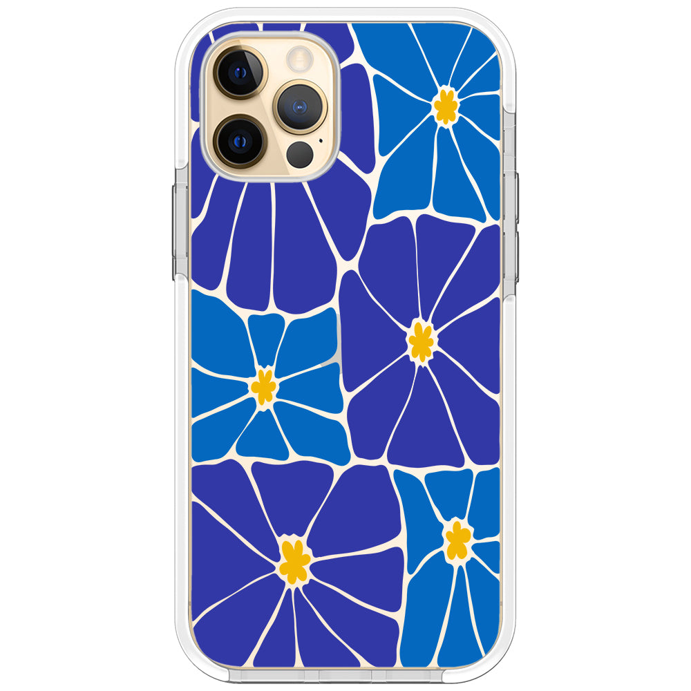 Azure Blooms iPhone Case