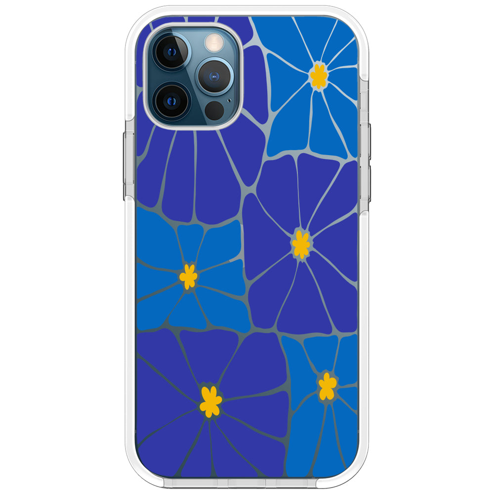 Azure Blooms iPhone Case