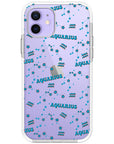 Aquarius Celestial Monogram iPhone Case