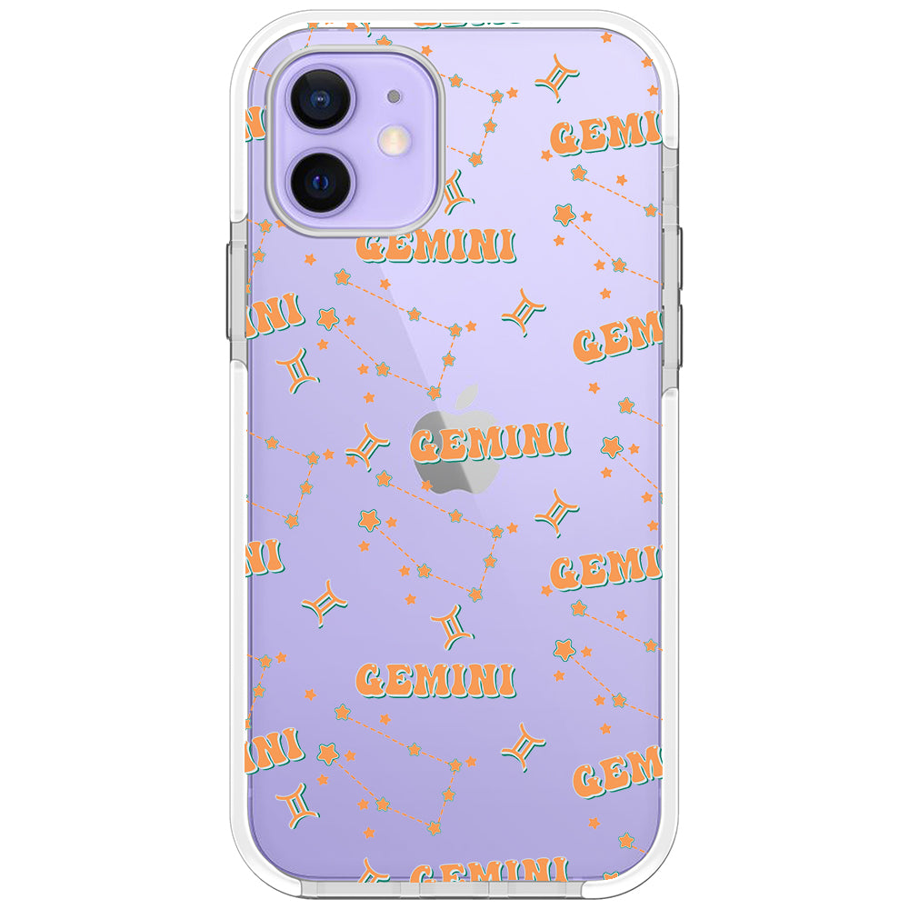 Gemini Celestial Monogram iPhone Case