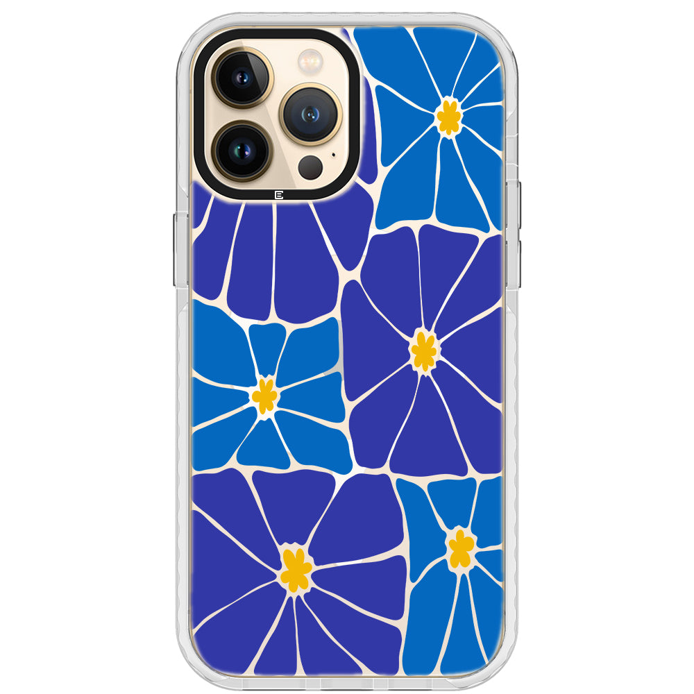 Azure Blooms iPhone Case