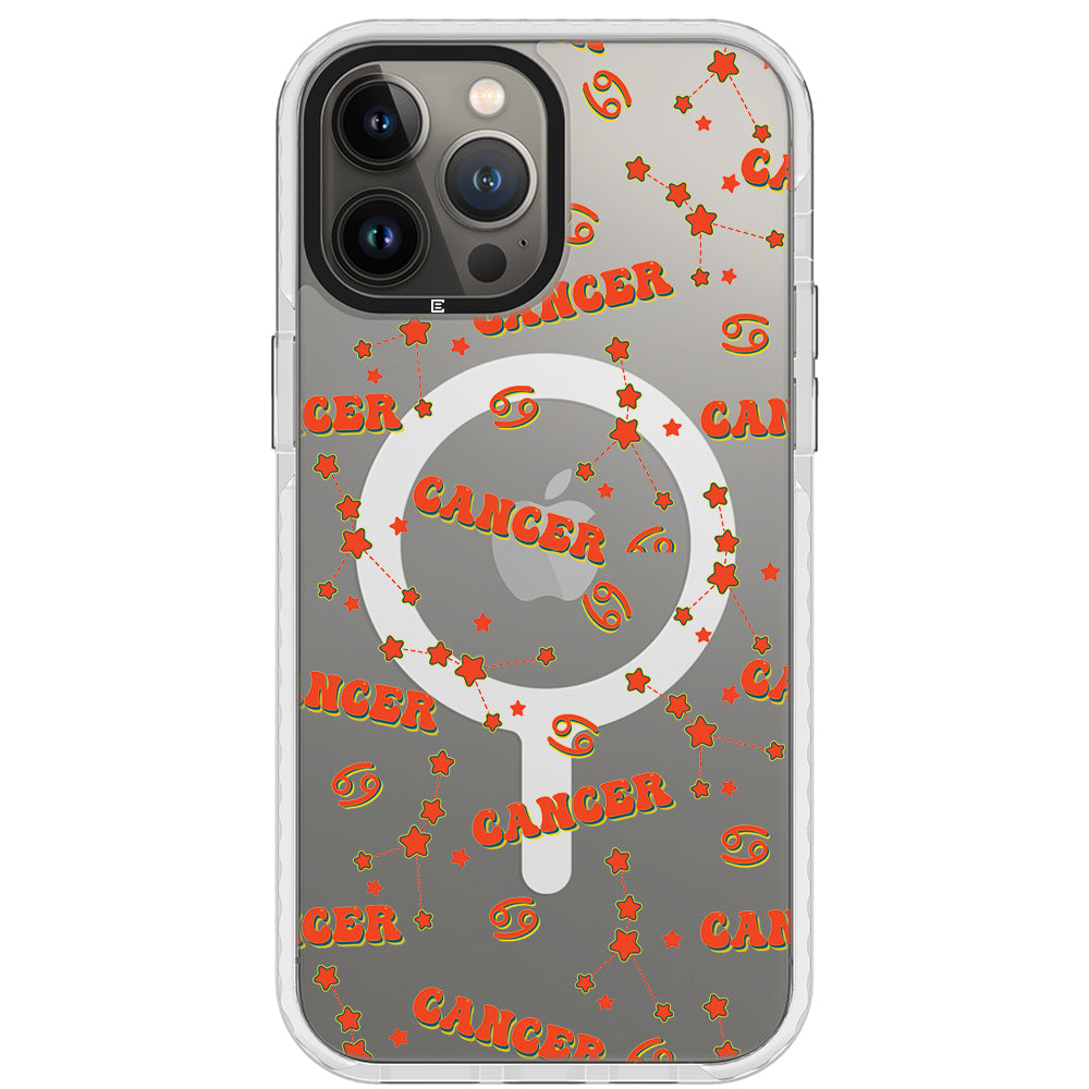 Cancer Celestial Monogram iPhone Case