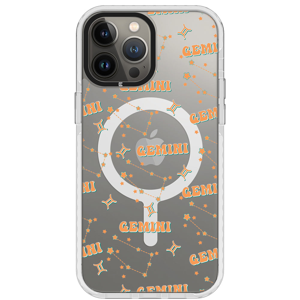 Gemini Celestial Monogram iPhone Case