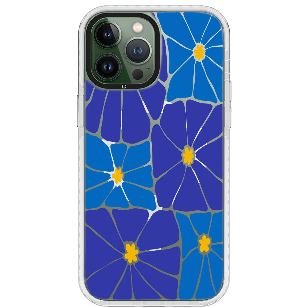 Azure Blooms iPhone Case