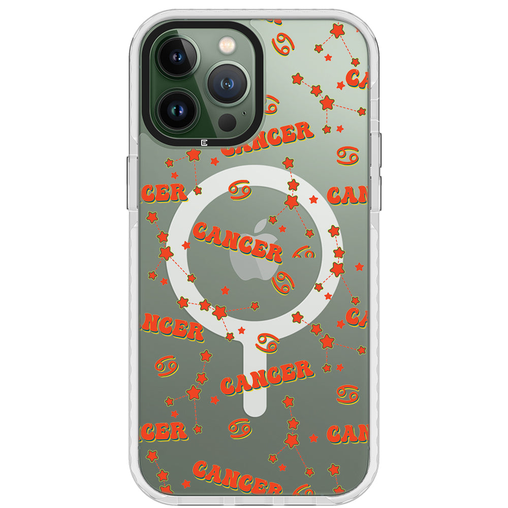 Cancer Celestial Monogram iPhone Case