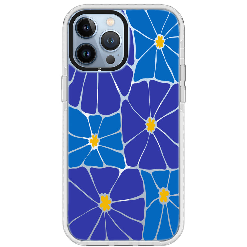 Azure Blooms iPhone Case