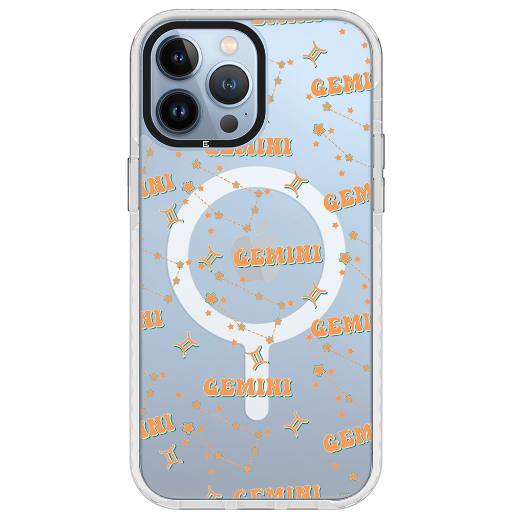 Gemini Celestial Monogram iPhone Case