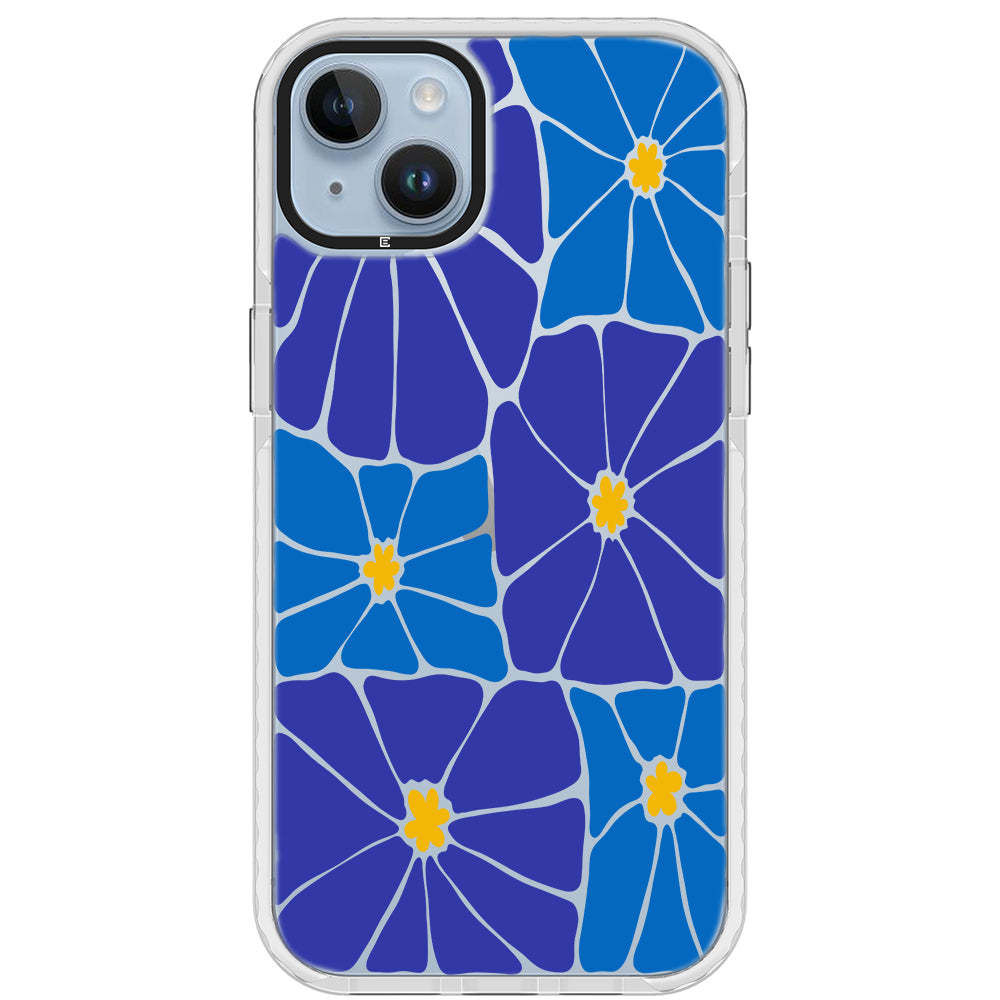 Azure Blooms iPhone Case