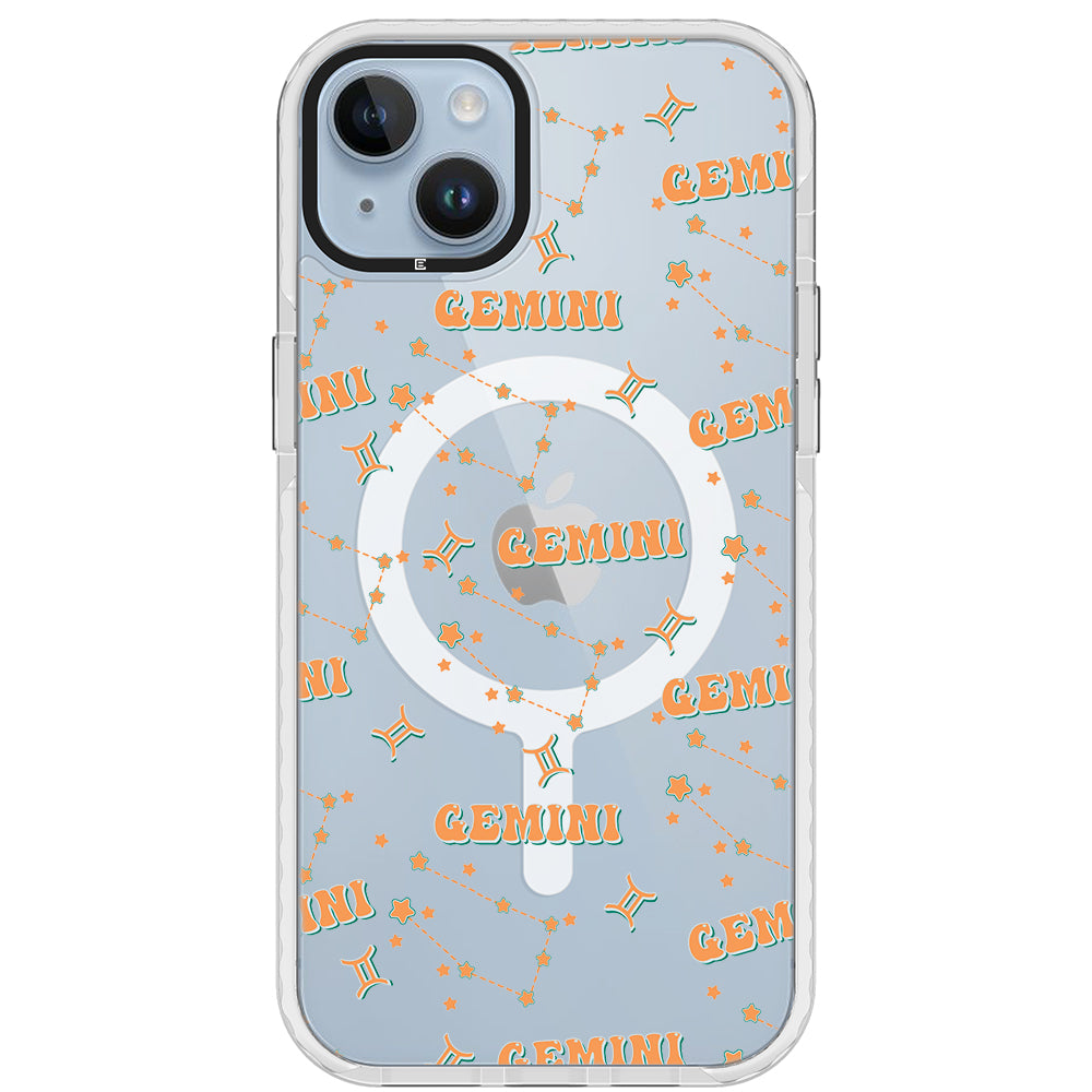 Gemini Celestial Monogram iPhone Case