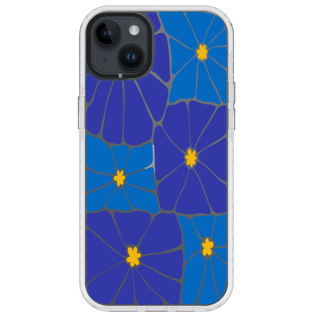 Azure Blooms iPhone Case