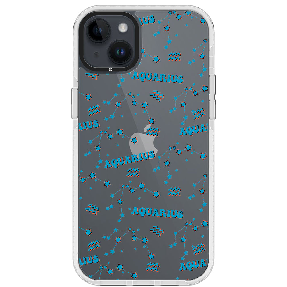 Aquarius Celestial Monogram iPhone Case