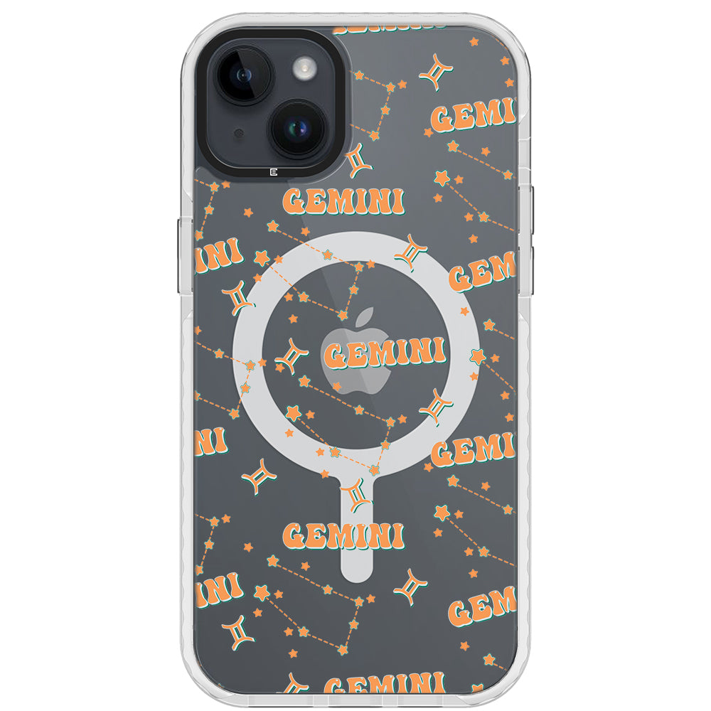 Gemini Celestial Monogram iPhone Case