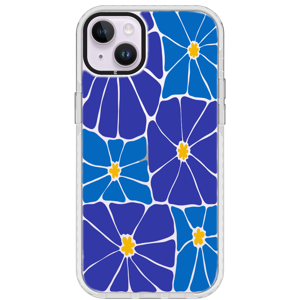 Azure Blooms iPhone Case